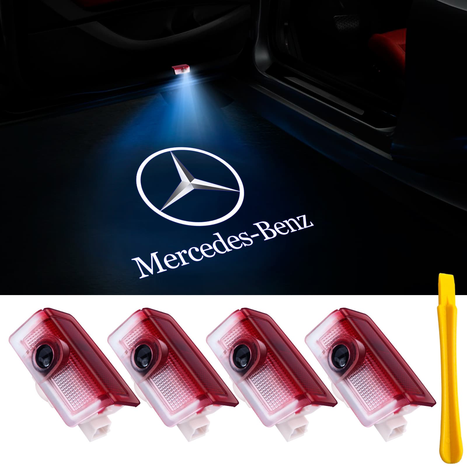Mercedes-Benz E-Class W246 W212 Projector Door Light Welcome Light Sill Light LED Flowing Light for Export CE/FCC Certification