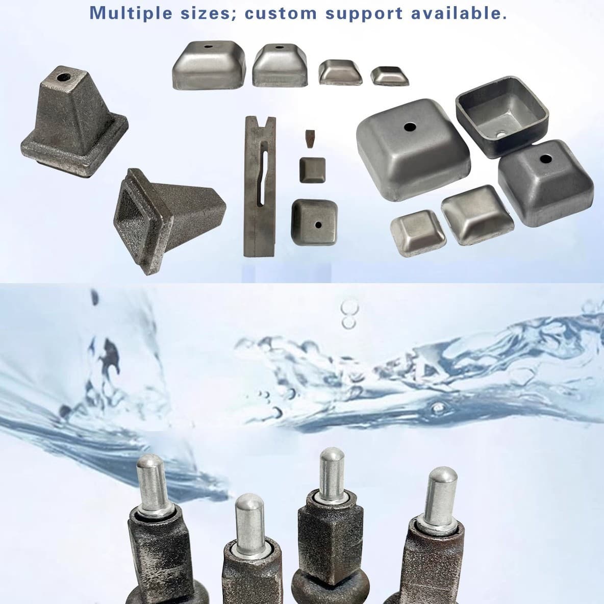 Metal stacking foot bowl base shelf stacking round foot bowl square tube top cover head material box bottom ankle cold storage foot bowl