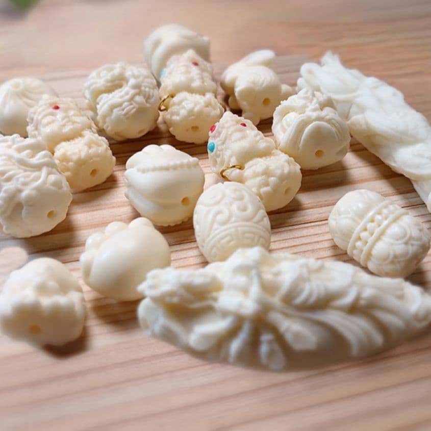 Ivory Nut Awakening Lion Gradient Bodhi Bracelet Small Tara Guanyin Flexible Finger Prayer Beads Pendant Play Wholesale