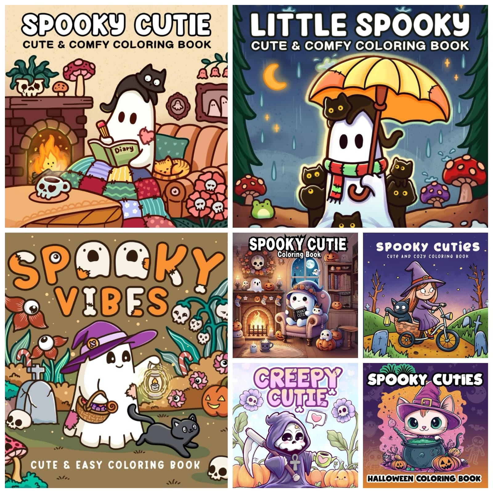 2026 Halloween Ghost Classic Coloring Book SPOOKY Coloring Book