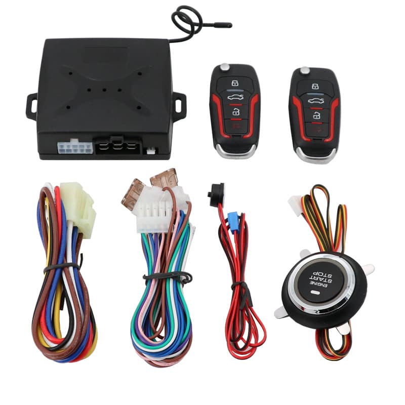 12V Car Universal Anti-Theft Alarm Remote Control Remote Start Preheating Refrigeration Modification Installation One-Key Start