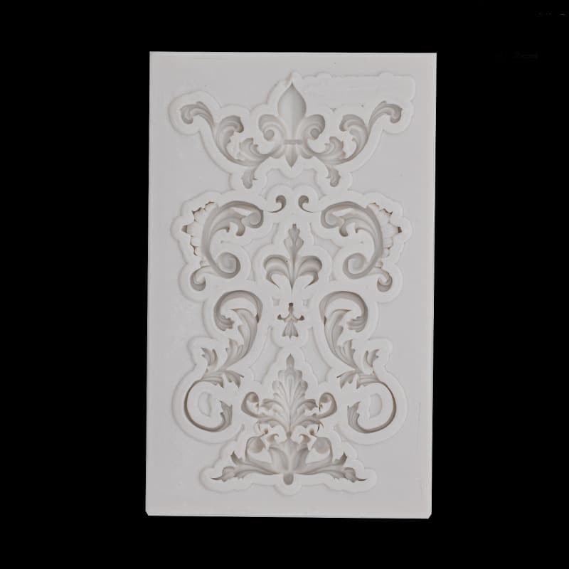 Fondant Cake European Vintage Relief Decoration Liquid Silicone Mold Cake Border Mold Chocolate Baking Decoration