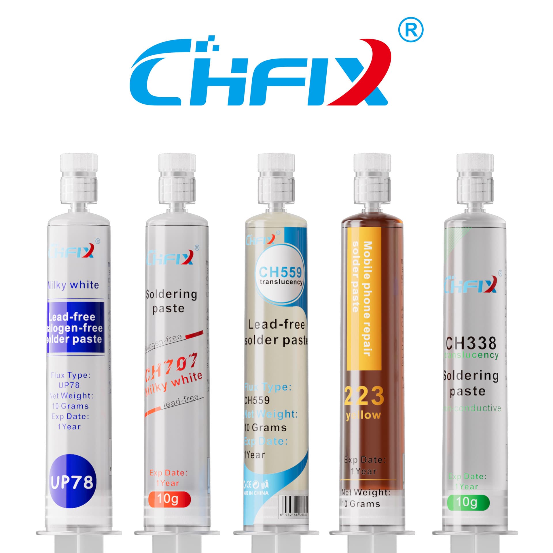 Halogen-free lead-free BGA flux solder joints without cold solder, phone motherboard computer graphics card solder paste circuit board soldering with silver