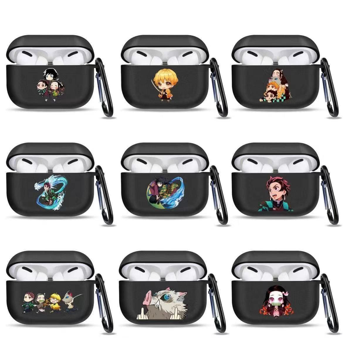 Suitable for Apple airpods pro2 anime headphone set 4th generation 3 bluetooth wireless headphones Demon Slayer Tanjiro