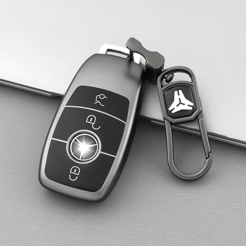 Business Style TPU Material Mercedes-Benz A200L Key Cover Women's Design Compatible with E-Class C-Class C260L E300L GLC300 GLE GLA