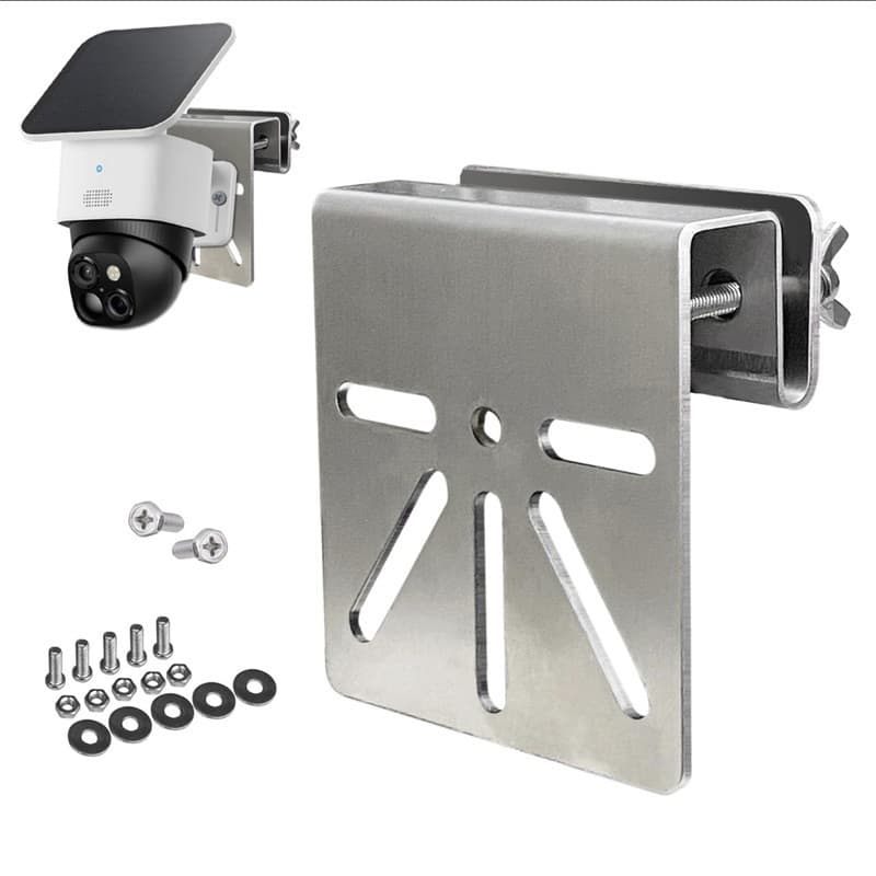 Amazon Surveillance Drainage Bracket Cam S340 CCTV Solar Camera Eaves Stainless Steel Mount