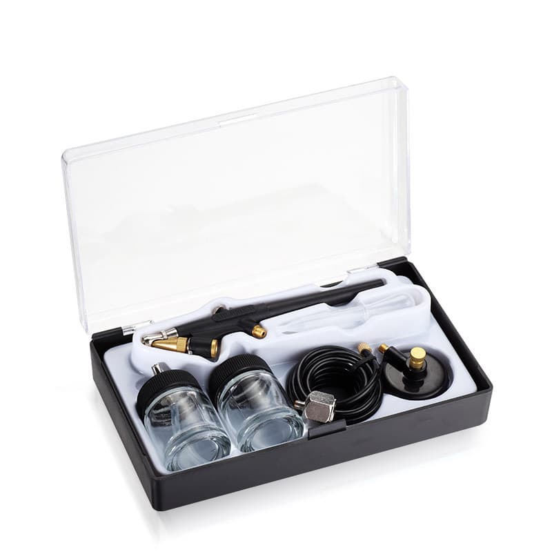 Gundam Model Coloring, Furniture Repair Airbrush, Art Painting Single Action Bottom Cup Mini Spray Gun 138-0.8
