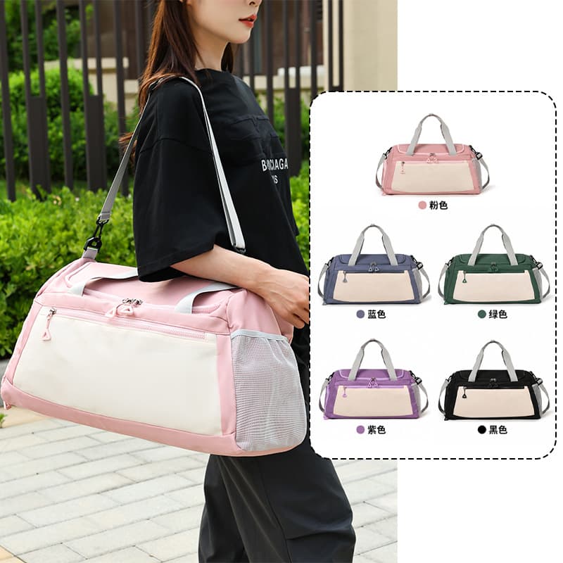 Cross-border fitness bag, wet and dry separation, short-distance travel bag, large-capacity outdoor sports bag, multi-functional yoga bag wholesale