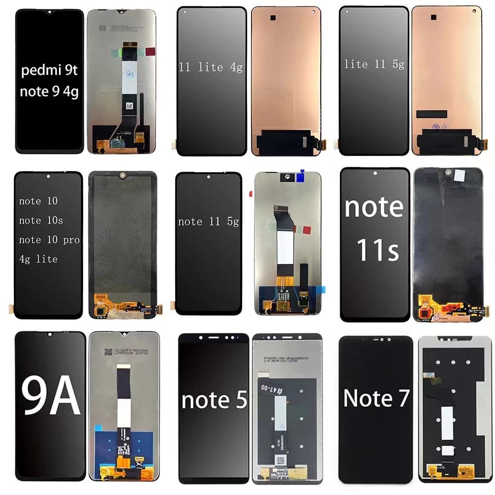Compatible with Redmi Note 10/11/12/13 Pro Plus Screen Assembly, Redmi 7/8/9 Phone Screen LCD