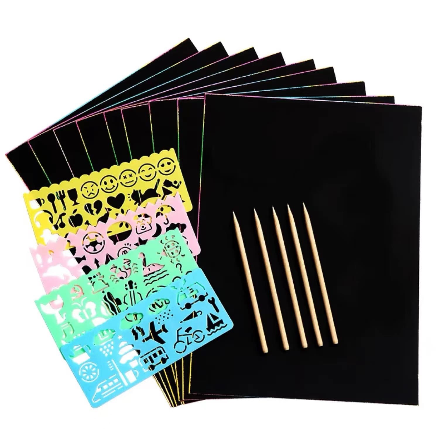 Factory direct sales cross-border colorful scratch-off drawing children's DIY educational scratch-off drawing book Japan, Korea, Europe and the United States scratch-off drawing paper