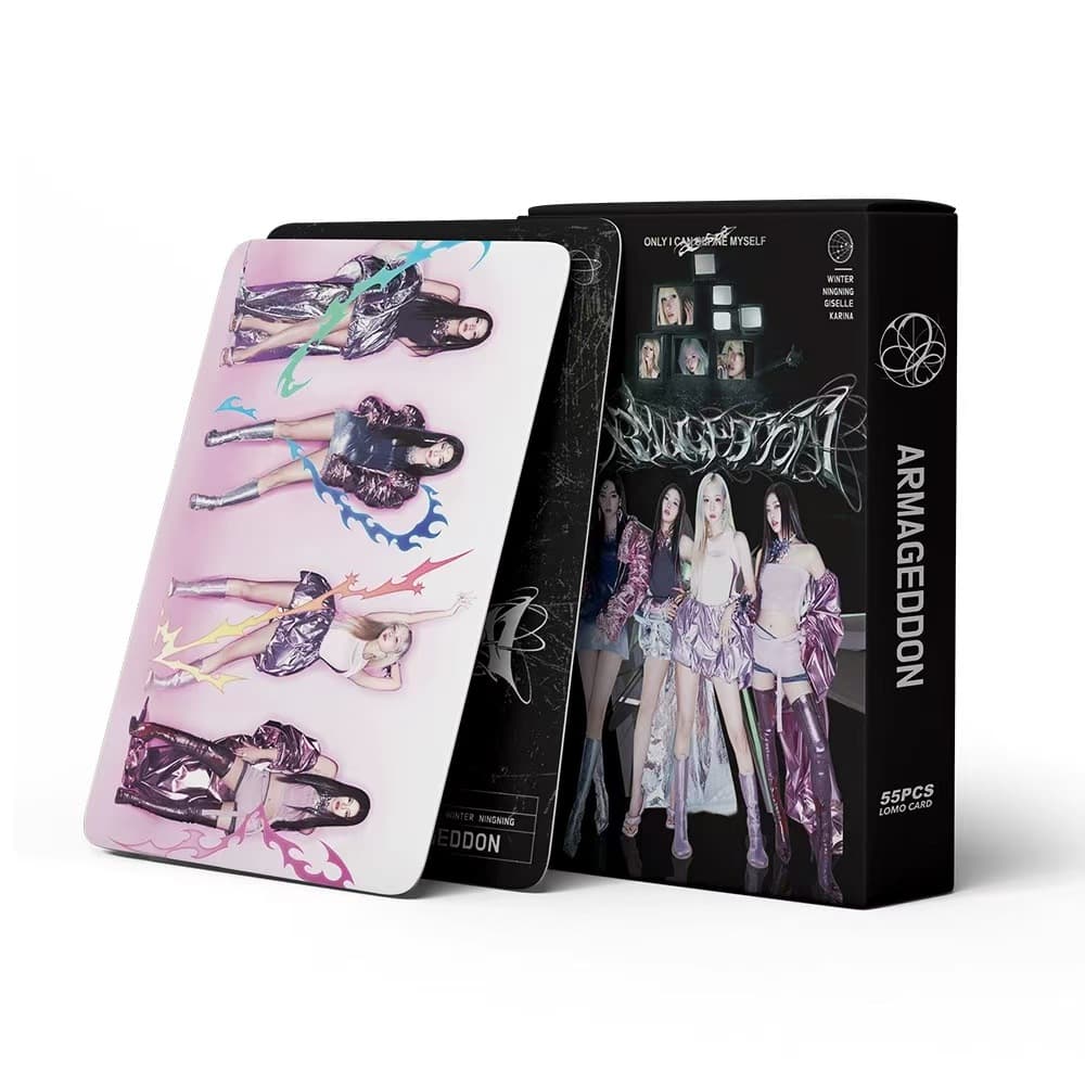 Large stock of 55 AESPA photo cards, Liu Zhiminning, EIZO Japan-exclusive star, KPOP peripheral LOMO album card