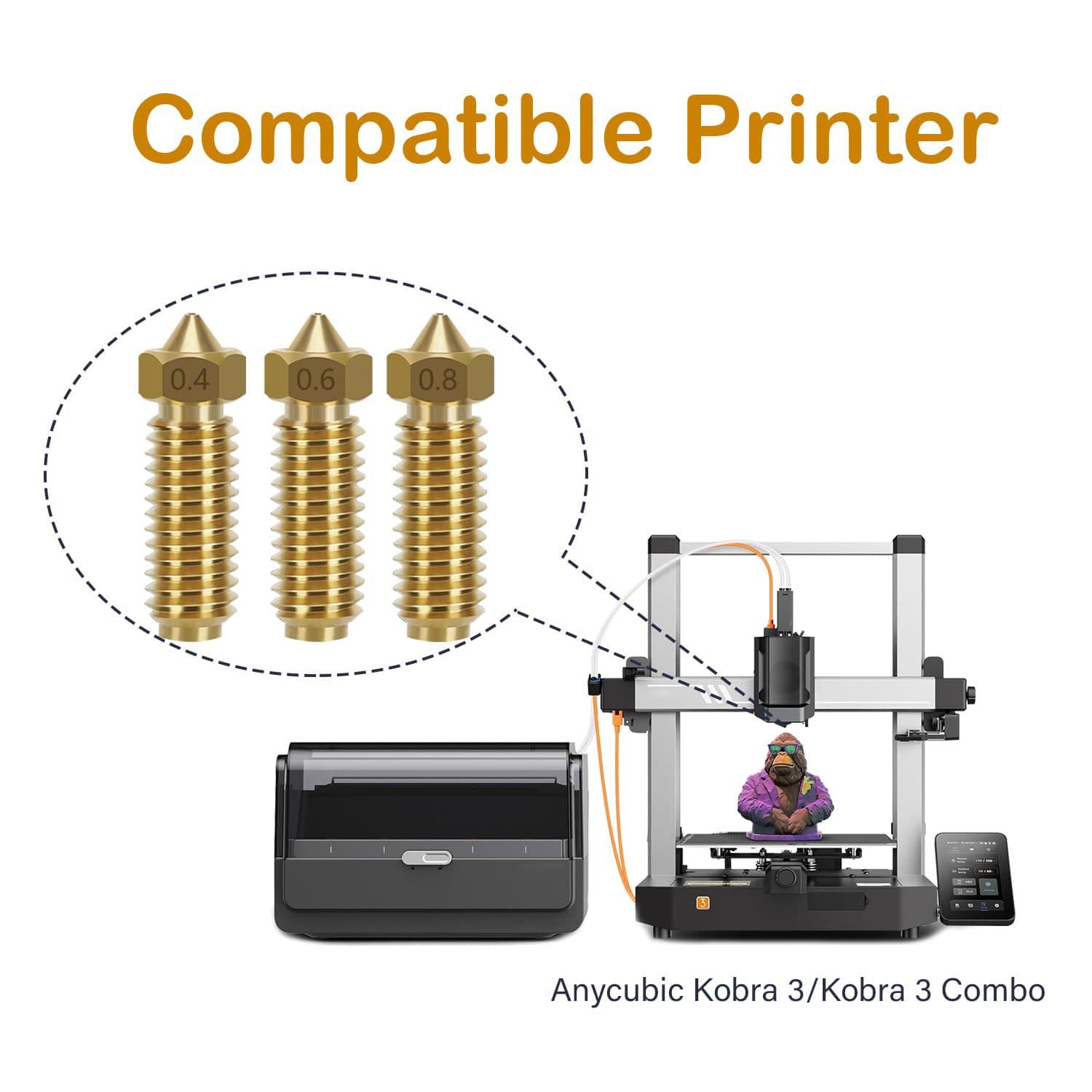 3D Printer Parts Anycubic Kobra 3 / Combo / Kobra S1 Hotend Print Head Nozzle