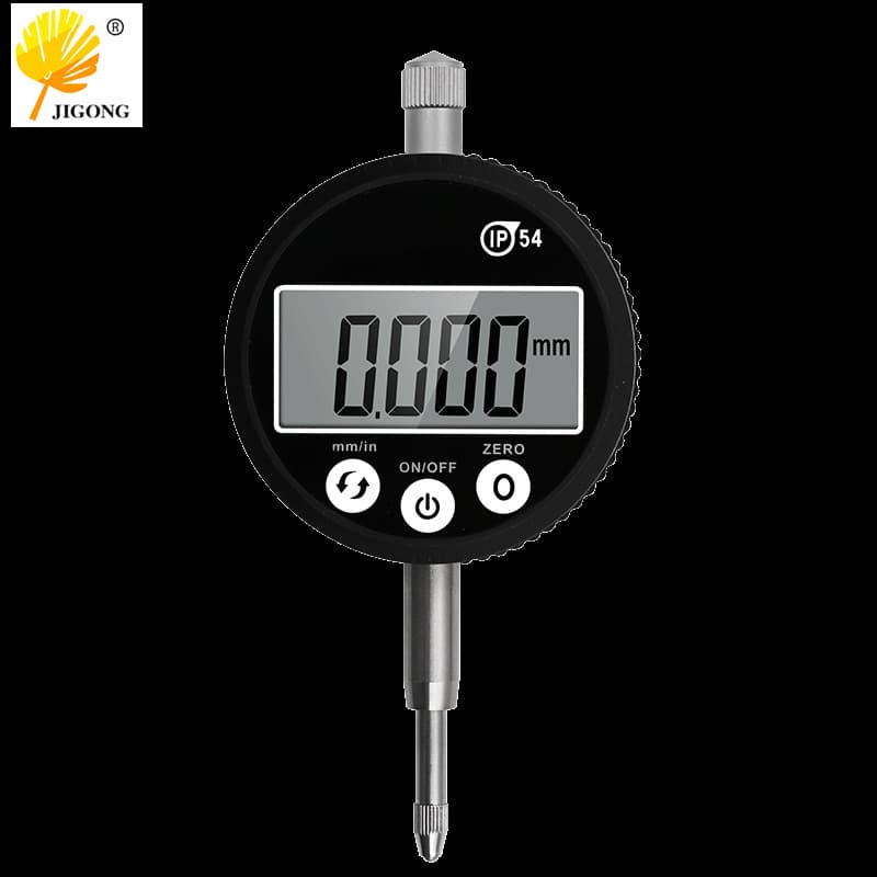 IP54 digital display dial indicator with touch screen, diesel fuel resistant, cap-type waterproof, dustproof, and oil-resistant digital dial indicator.