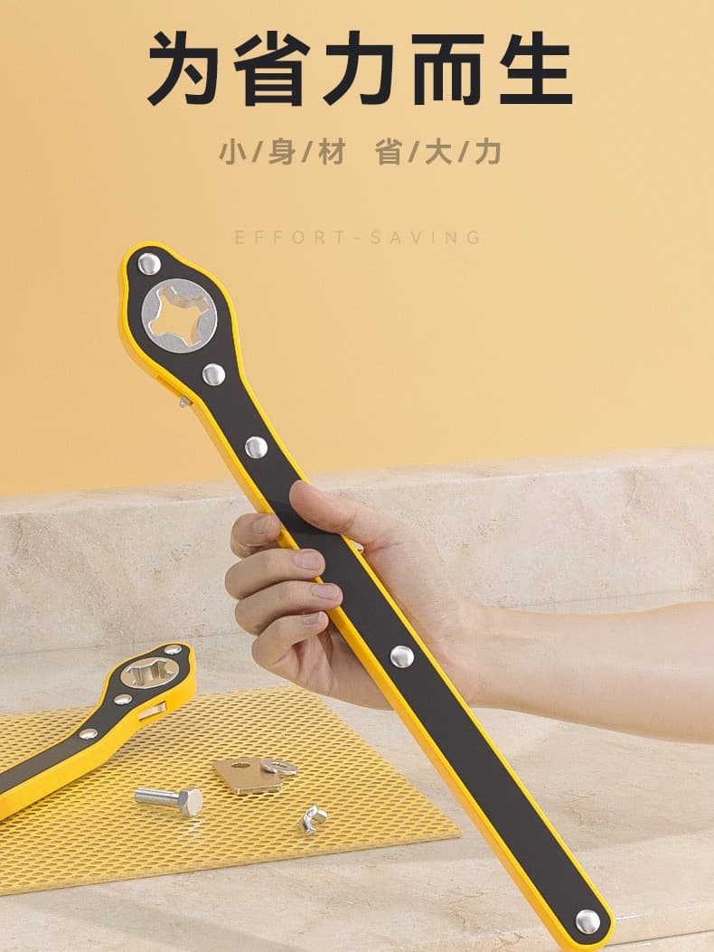 Car Jack with Effort-Saving Wrench, Genuine On-board Ratchet Handle for Spare Tire Kit