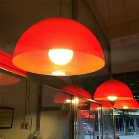 ♔Wet market vegetable and fruit chandelier supermarket fruit braised vegetable lampshade red fresh plastic store chestnut deli