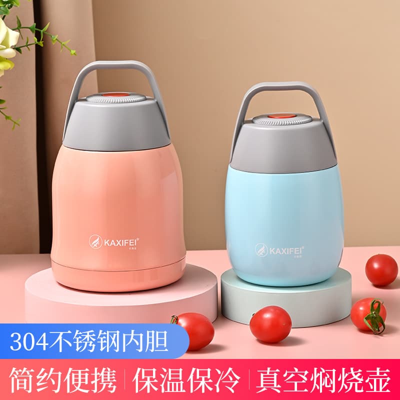 Popular 304 Stainless Steel Thermal Soup Pot, Large Capacity Cup for Outdoor Portable Porridge Cooking, Insulated Food Container