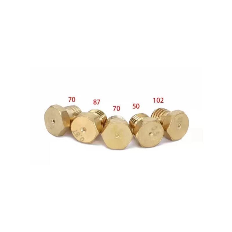 Wholesale SABAF gas stove burner heads with brass nozzles: 0.5*1/0.7*2/0.87*1/1.02mm