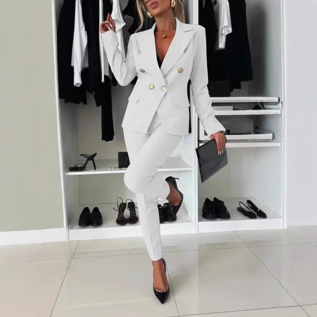 2025 spring and summer new style Amazon independent station ins hot style European and American cross-border casual slim temperament suit suit