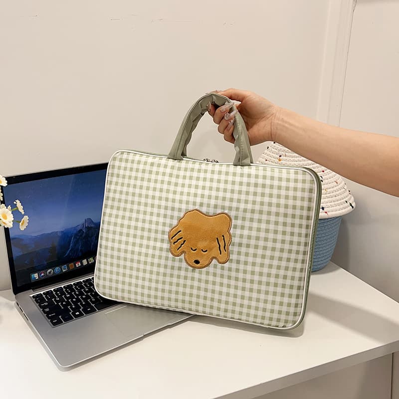 Organized Korean Style Laptop Bag for Women Trendy Print Versatile Chic Casual Lightweight Minimalist Handbag