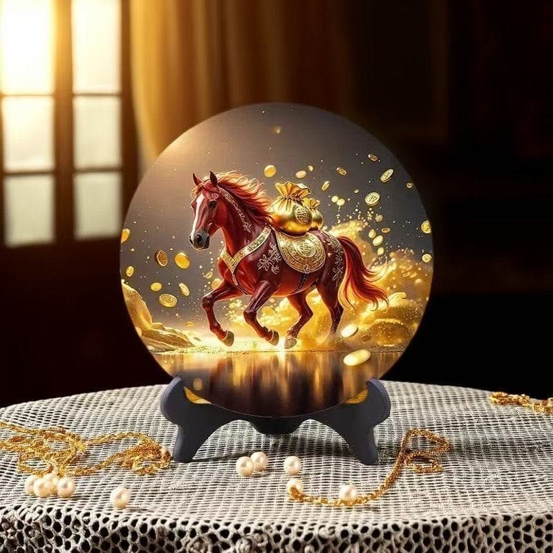 Galloping Horse Success Ornament HD Decor New Style Living Room Home Exquisite Photo Frame Shop Reception Display
