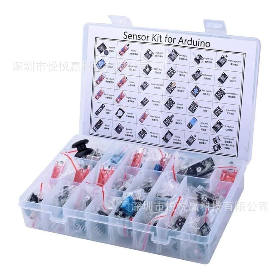 37/45 Sensor Kit for Raspberry Pi UNO R3 Compatible with Arduino Smart Car