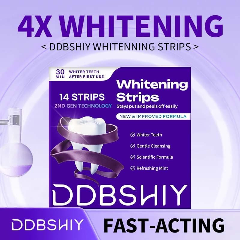 Cross-border Exclusive Dent Purple Teeth Whitening Soap Teeth Whitening Strips Enamel Protection Teeth Strips