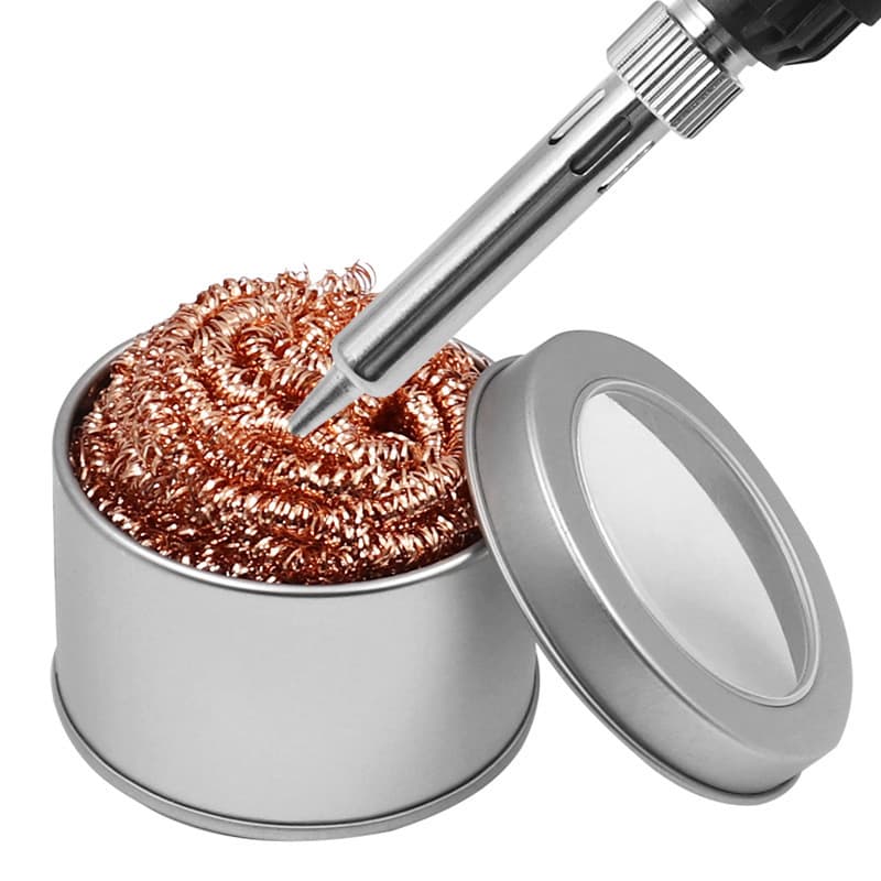 Soldering Iron Tip Cleaner, Soldering Iron Tip Cleaning Tool, Soldering Iron Tip Desoldering Copper Ball, Soldering Iron Tip Cleaning Ball