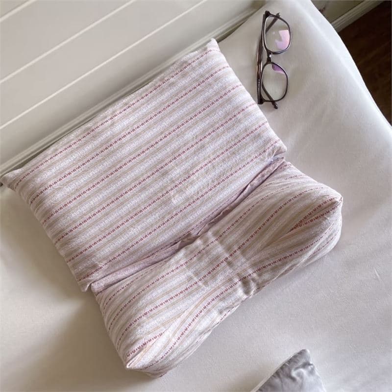 Buckwheat cervical pillow with pure buckwheat hulls, triangular design for neck protection, firm core for home use, aiding sleep and repair, integrated pillow