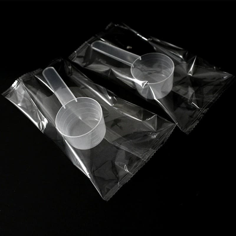 Wholesale Plastic Measuring Spoons 20g, Mask Powder Spoon Individually Packaged, 40ml Graduated Milliliter Transparent Powder/Liquid