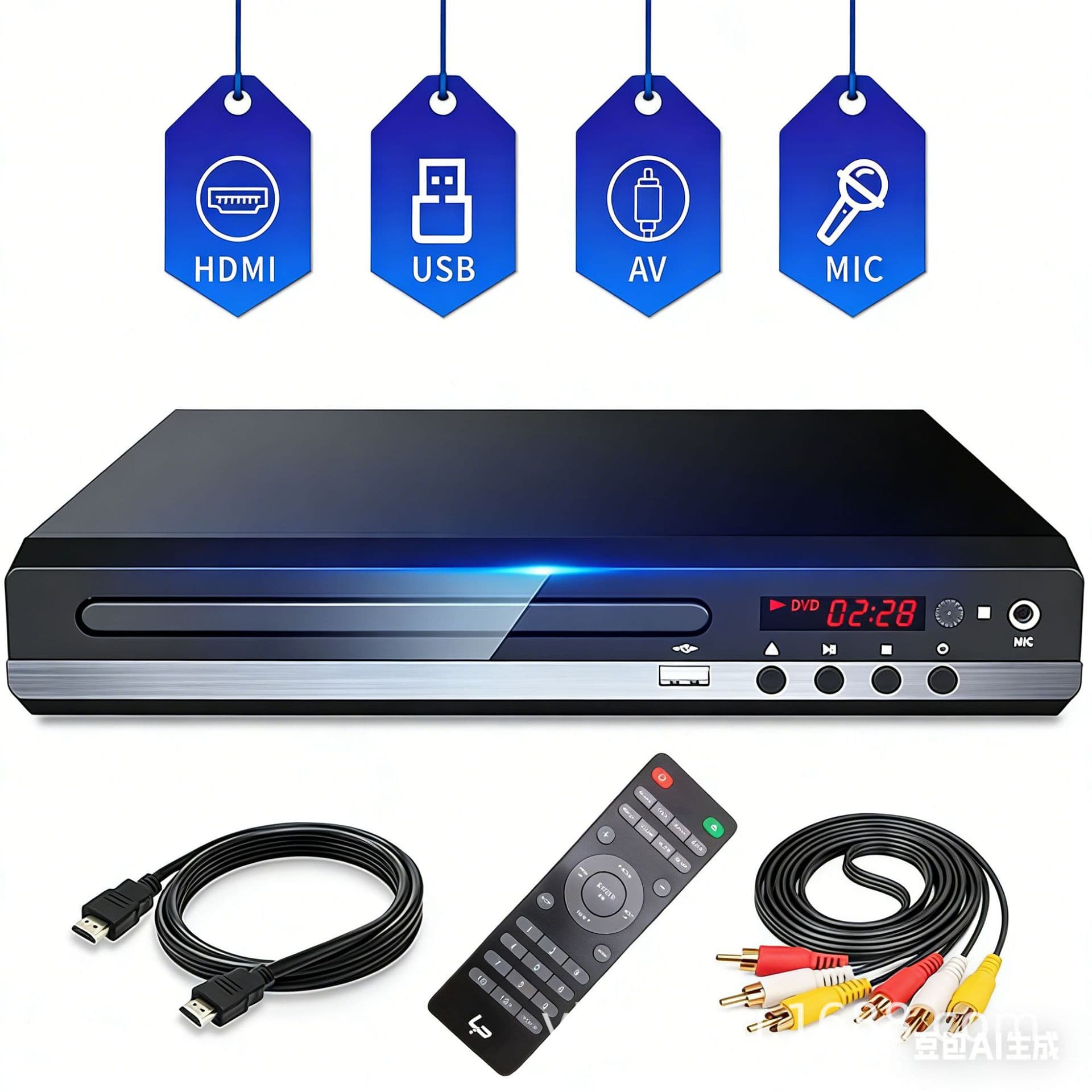High-definition Home Use Dvd Player Evd Player Children's Vcd Mini Cd Compact Disc Digital Audio Video