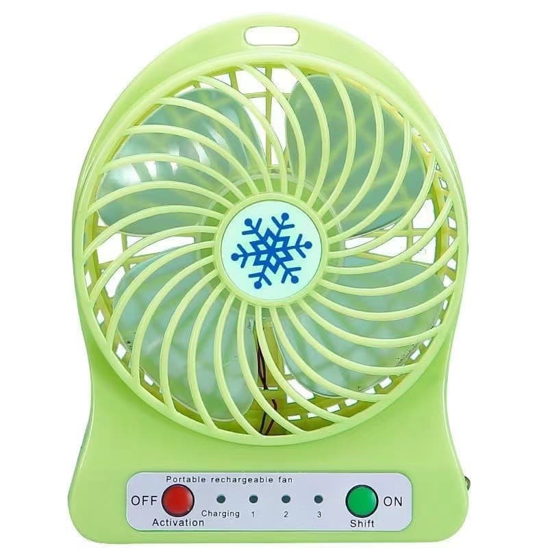 Wholesale Snowflake Banana Mini Fan Portable USB Battery Rechargeable Silent
