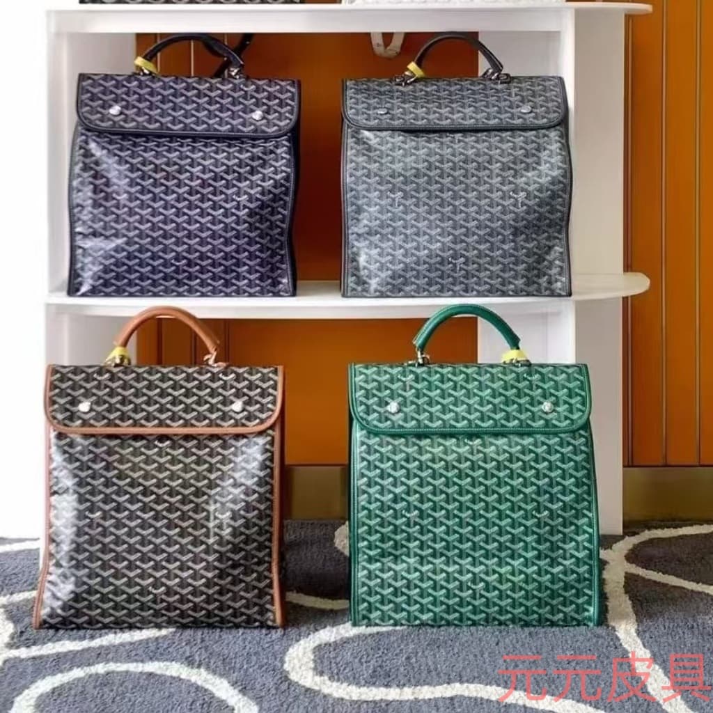 Goyard Adjustable Backpack Large Capacity Lightweight Travel Style Bag