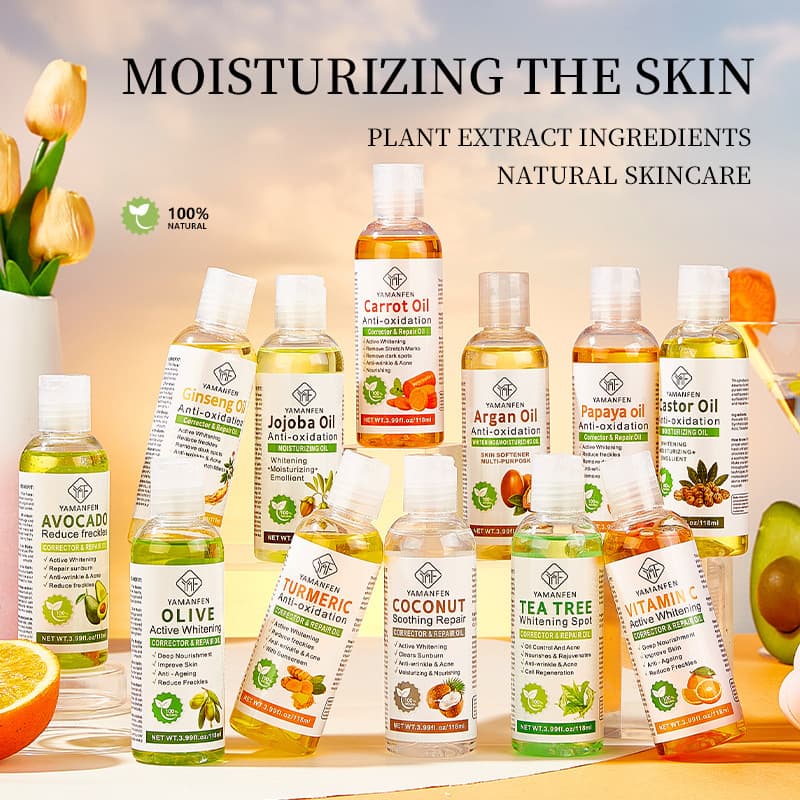 Cross-border Castor Oil Natural Skin Moisturizing Vegetable Oil Argan Oil Avocado Oil Face Body Hair Massage Essential Oil Nourishing Skin