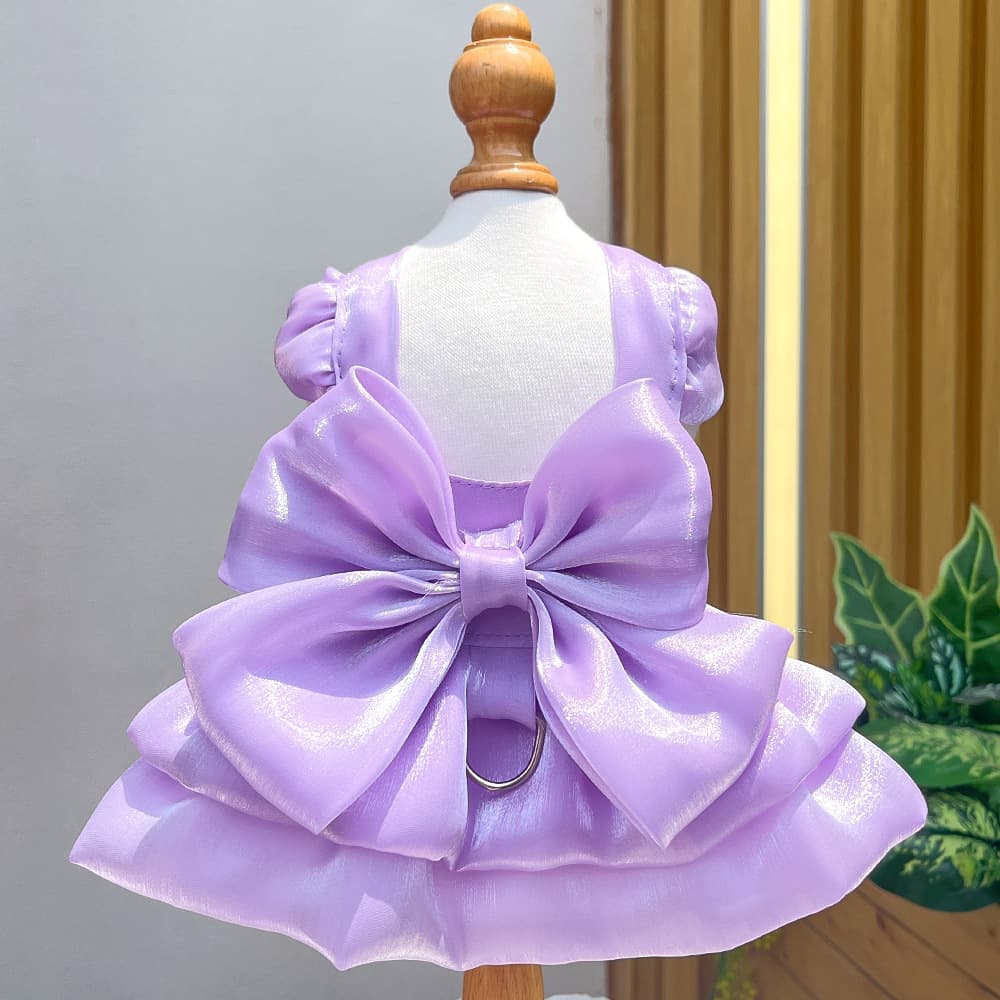 Pet Wedding Dress Cat Dress Dog Clothes Cat and Dog Apparel Leash Teddy Bichon French Bulldog Spring Summer