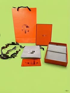 Aigner jewelry box, necklace box, jewelry necklace box, linen matching orange jewelry box, jewelry box jewelry linen