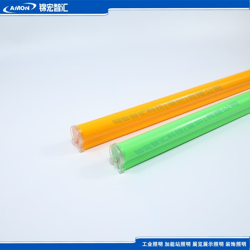 Custom BP Yellow-Green Gas Station LED Strip for Eaves, Waterproof Tube Light for PetroChina and BP Stations