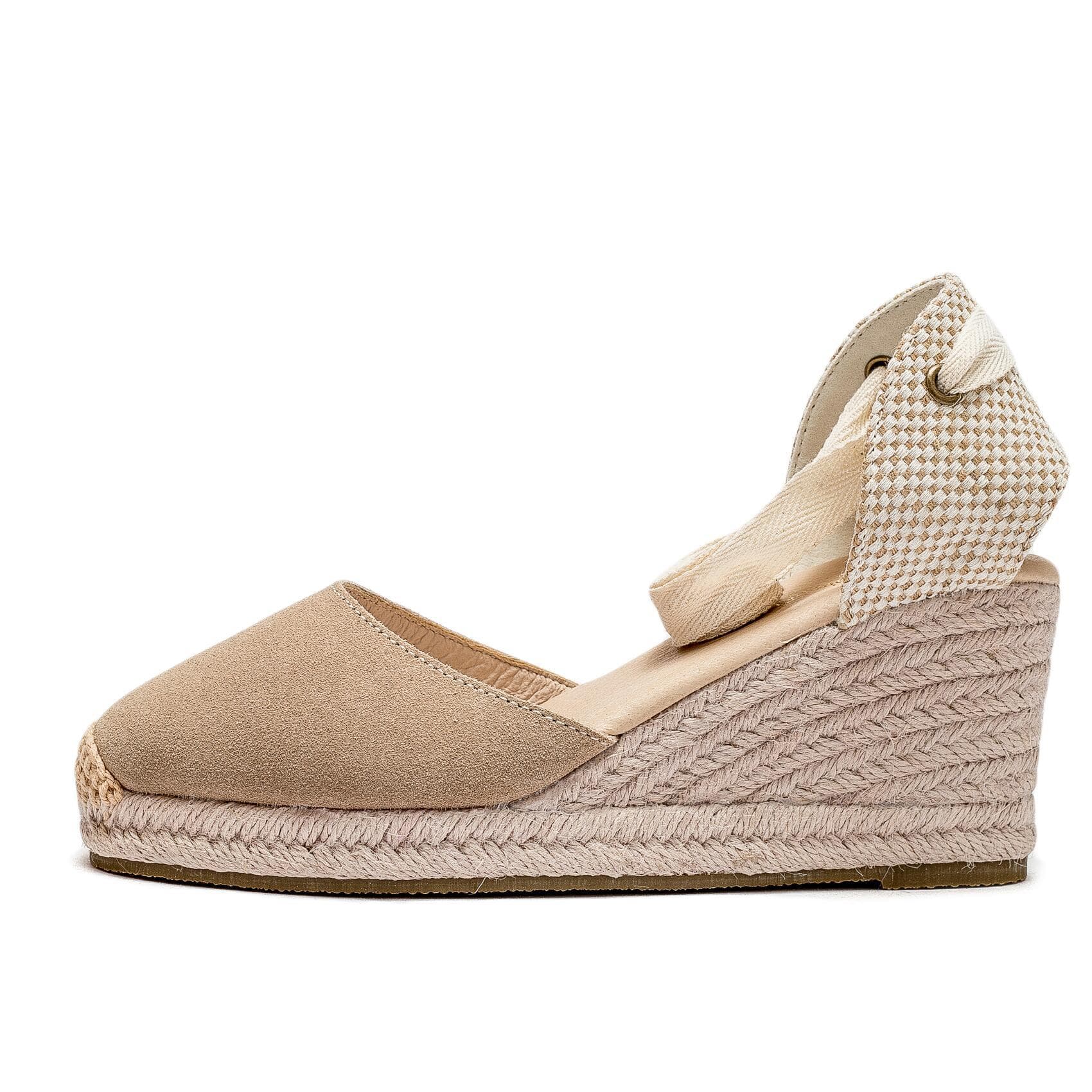 Women's Woven Wedge Heel Sandals Spring Summer Fashion New Style Soft Comfortable Lace-up Sandals Versatile Non-slip