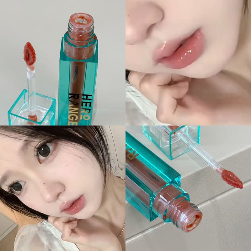 Vibrant Mirror Gloss Lip Glaze: Sheer, Easy-to-Apply Glassy Water Gloss, Plump Lips, Mirror Finish, Long-Lasting, Youthful, Moisturizing Lip Color