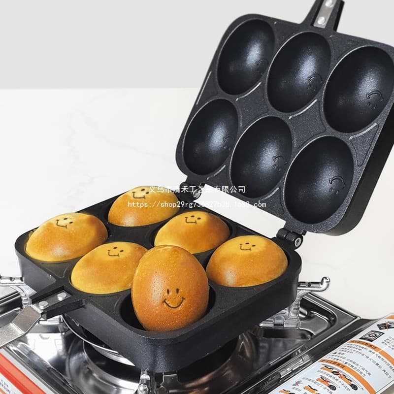 Home Machine Cake Mold Bursting Gas Smiley Egg Puff Grill Commercial Egg Puff Machine Hong Kong Style Internet-Famous