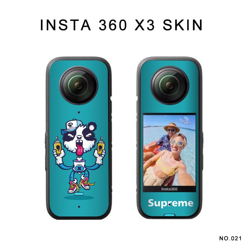 Insta360 x3 colorful sticker, insta360 x3 protective film, scratch-resistant, waterproof, good adhesion, no curling, air-vent backing