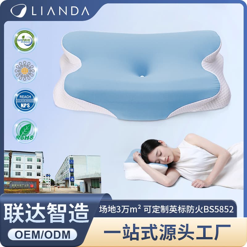 New slow rebound memory foam pillow hotel home cervical vertebra care pillow to aid sleep memory pillow gift wholesale