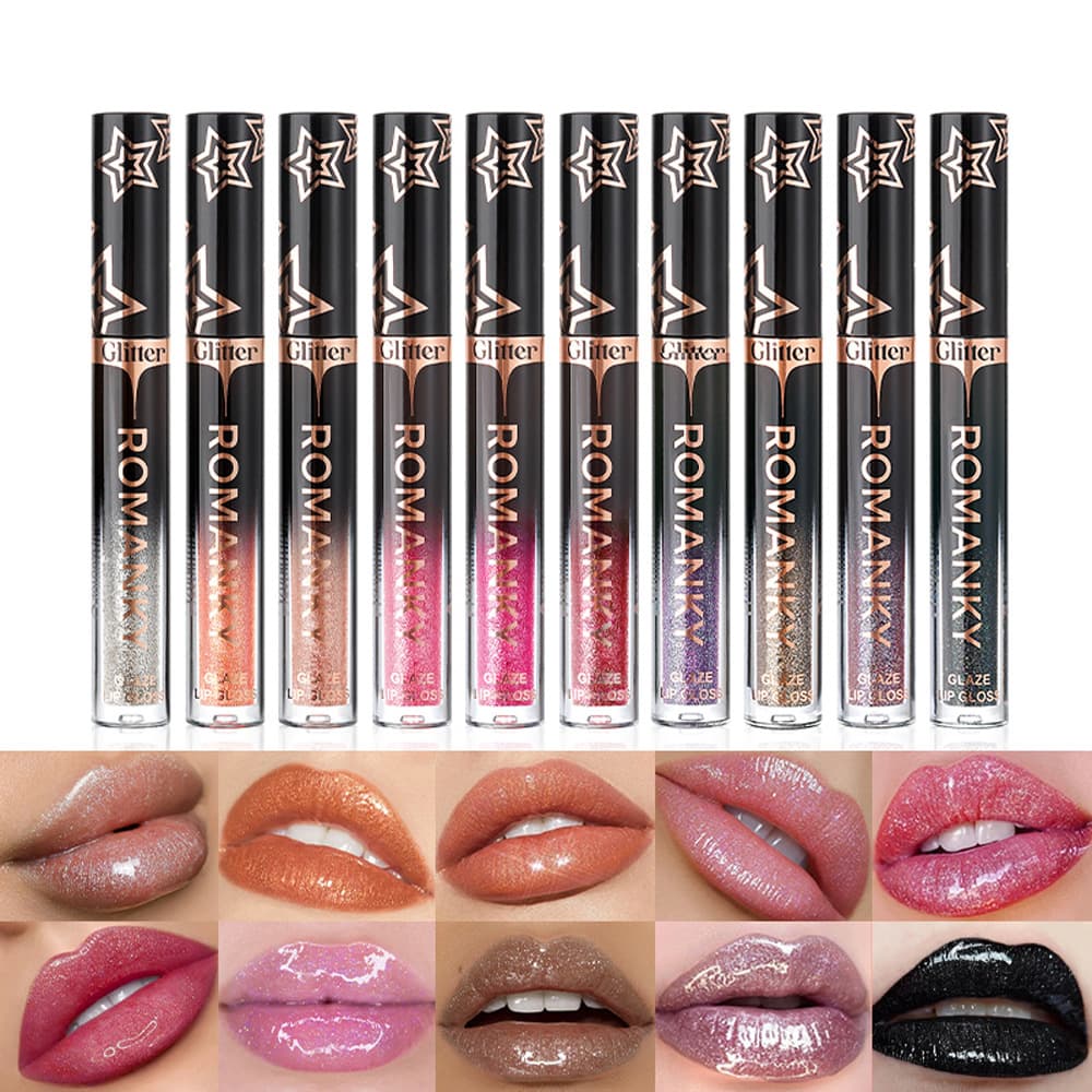 Cross-Border Exclusive Supply of Pearlescent Lip Gloss, Long-Lasting Waterproof Lip Makeup, Popular Wholesale Items