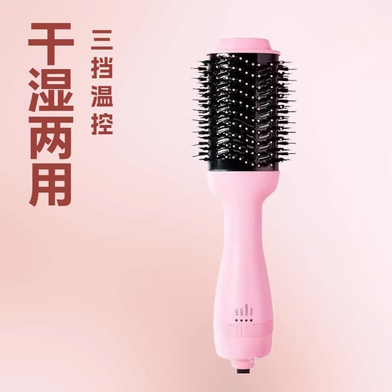 Cross-border hot-selling Southeast Asian three-in-one straight hair comb and curling wand hair dryer comb electric hair dryer hot air comb