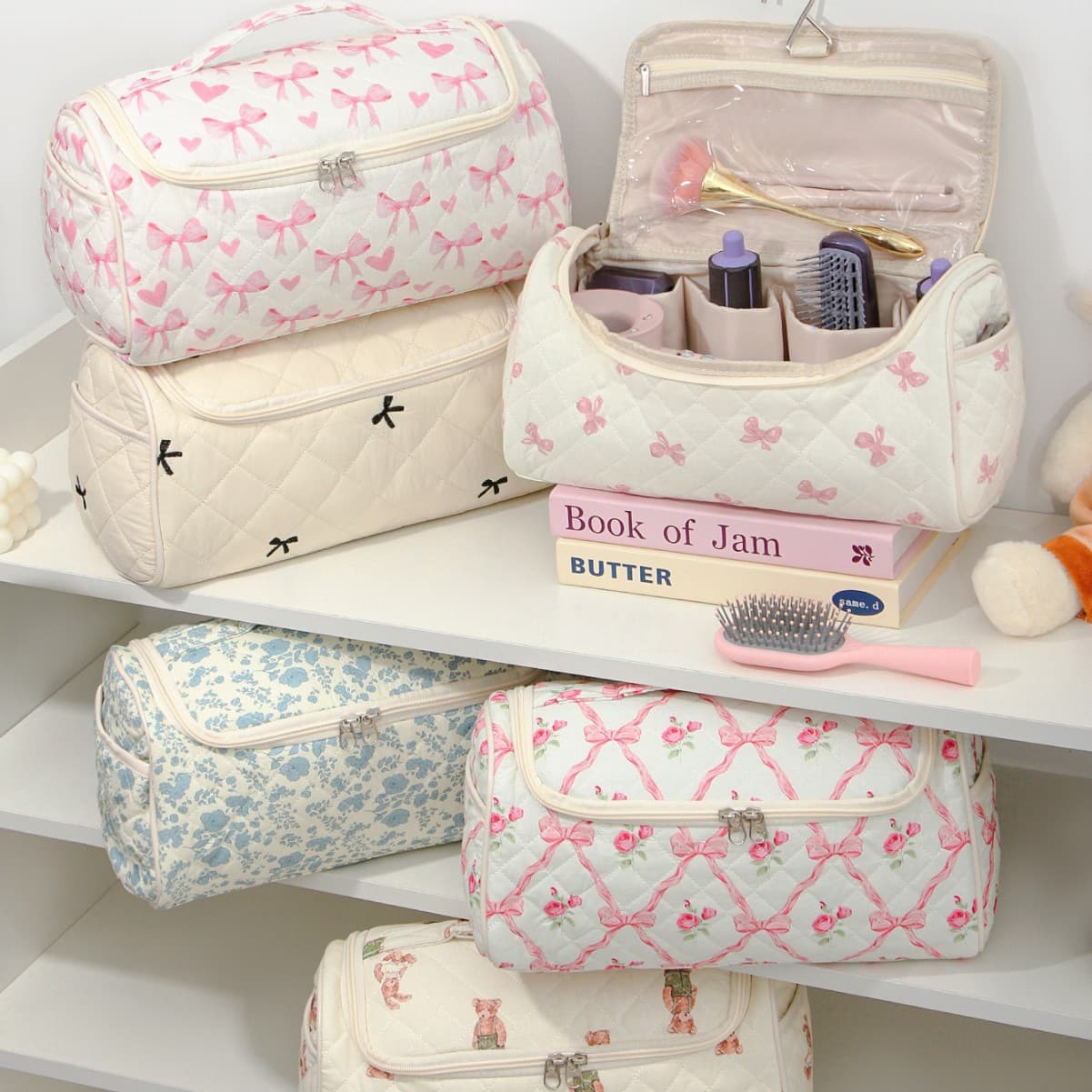 Amazon's new hair dryer storage bag, large capacity, portable travel, high-end cosmetics, toiletry, niche portable
