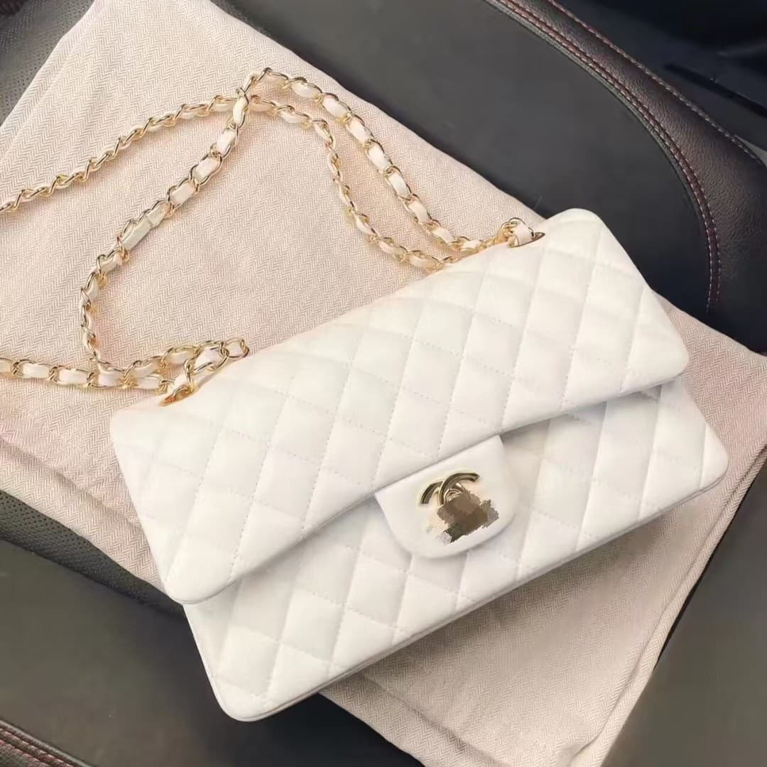 Wholesale Classic CF Caviar Shoulder Bag Versatile Fashion Crossbody Chain Bag Trendy Genuine Leather Hobo Underarm Bag