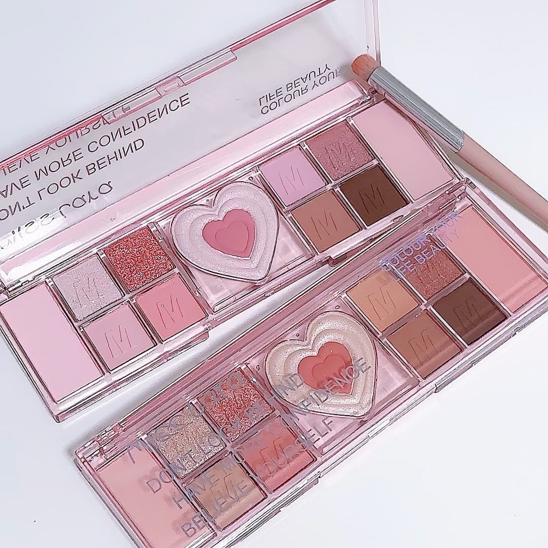 New eye shadow, highlighter, silkworm blush, multi-purpose daily pink Korean sweet eye makeup comprehensive palette