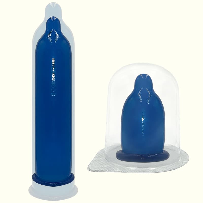 Thickened latex toys, extra small mini hyaluronic acid, Qixi Festival couple supplies, gifts, red and blue, one piece available.