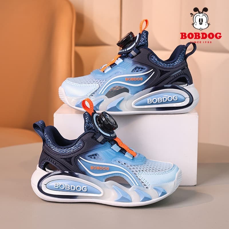 Babudou Boys Shoes 2026 Summer New Single Mesh Hollow Breathable Mesh Shoes Boys Children Sports Shoes