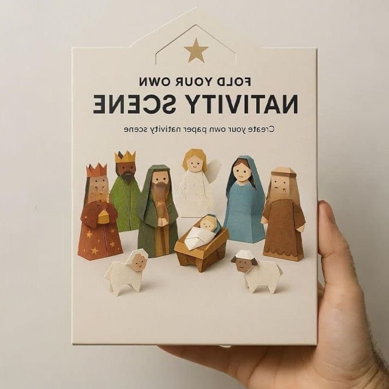 Cross-border Hot-selling Christmas Origami Craft Set DIY Handmade 3D Origami