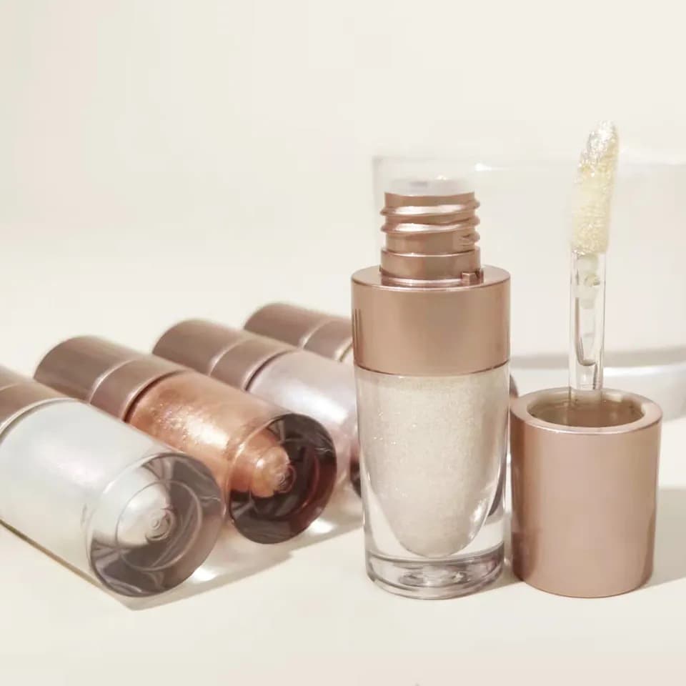 Cross-border foreign trade cosmetics without LOGO, English printable liquid highlighter Liquid highlighter